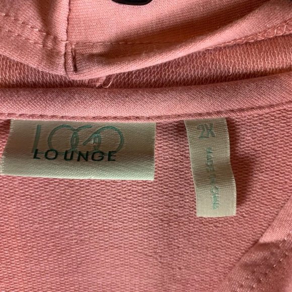 Logo Lounge Lori Goldstein Women's Layered Open Cardigan Sweater Pink Sz 2X 8854 - Picture 2 of 9